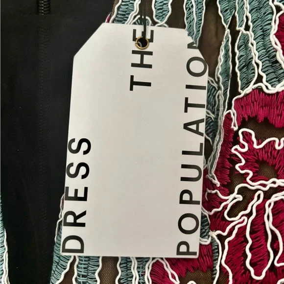 Dress the Population Floral Dress -nwt - Picture 3 of 8
